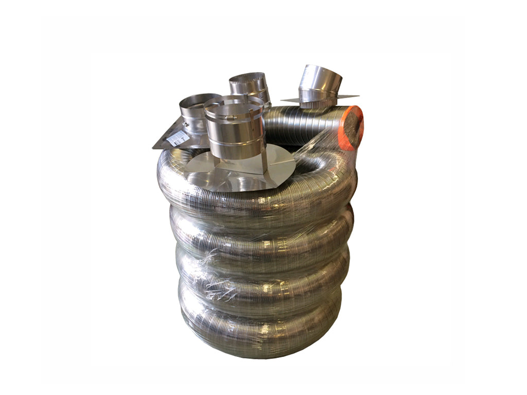 6" x 5.5m (152mm) VolkAus Flexi Flue Kit